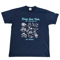 【LUMBER×Tsulino】コットンライクドライＴシャツ(深海魚-M)